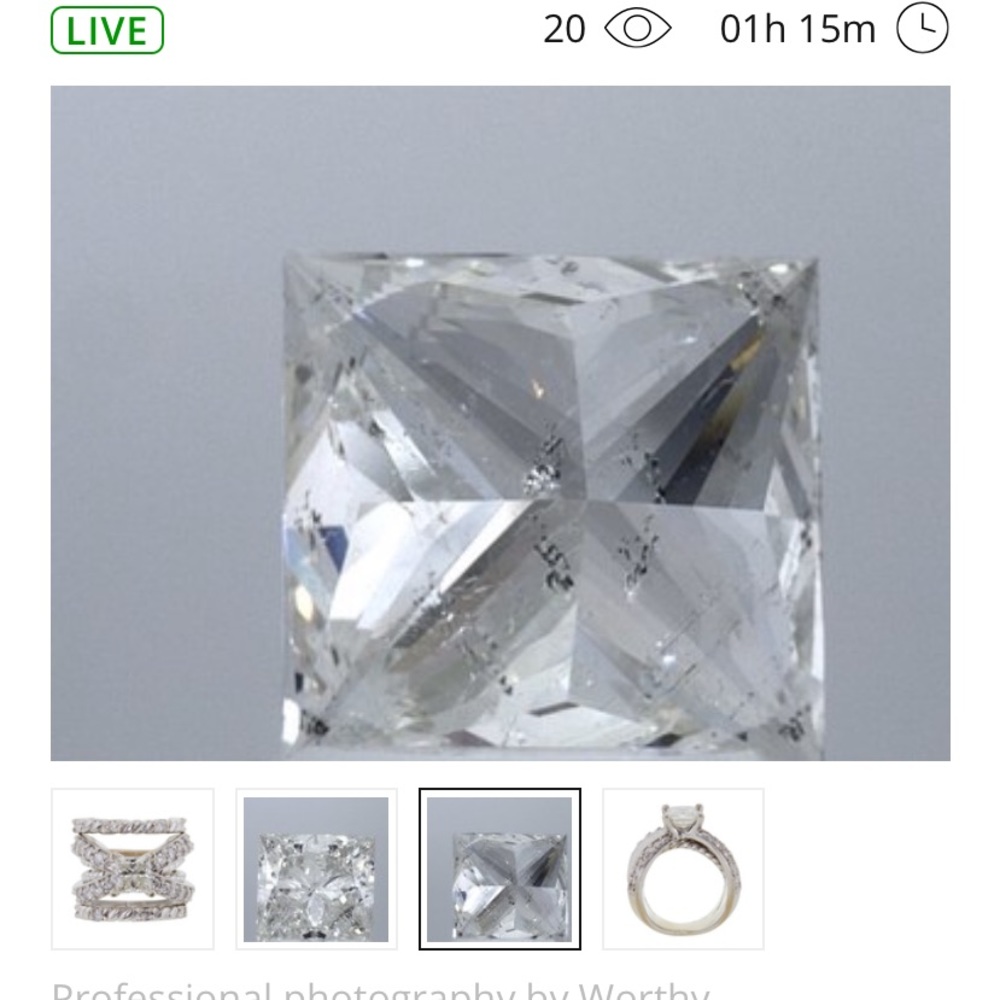 STUNNING CUSTOM ENGAGEMENT RING!!! - Picture 4 of 8